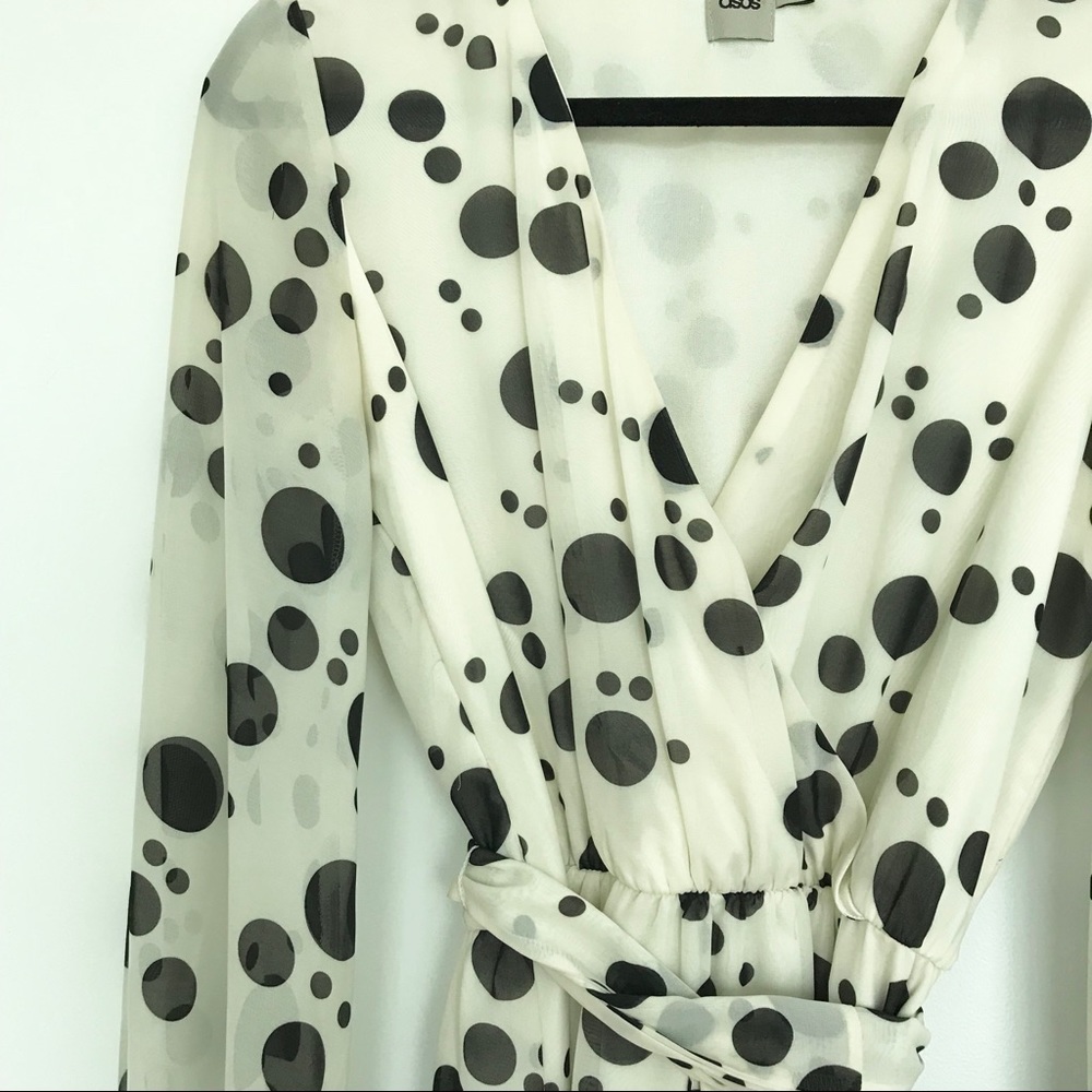 ASOS Monochrome Dotted Dress